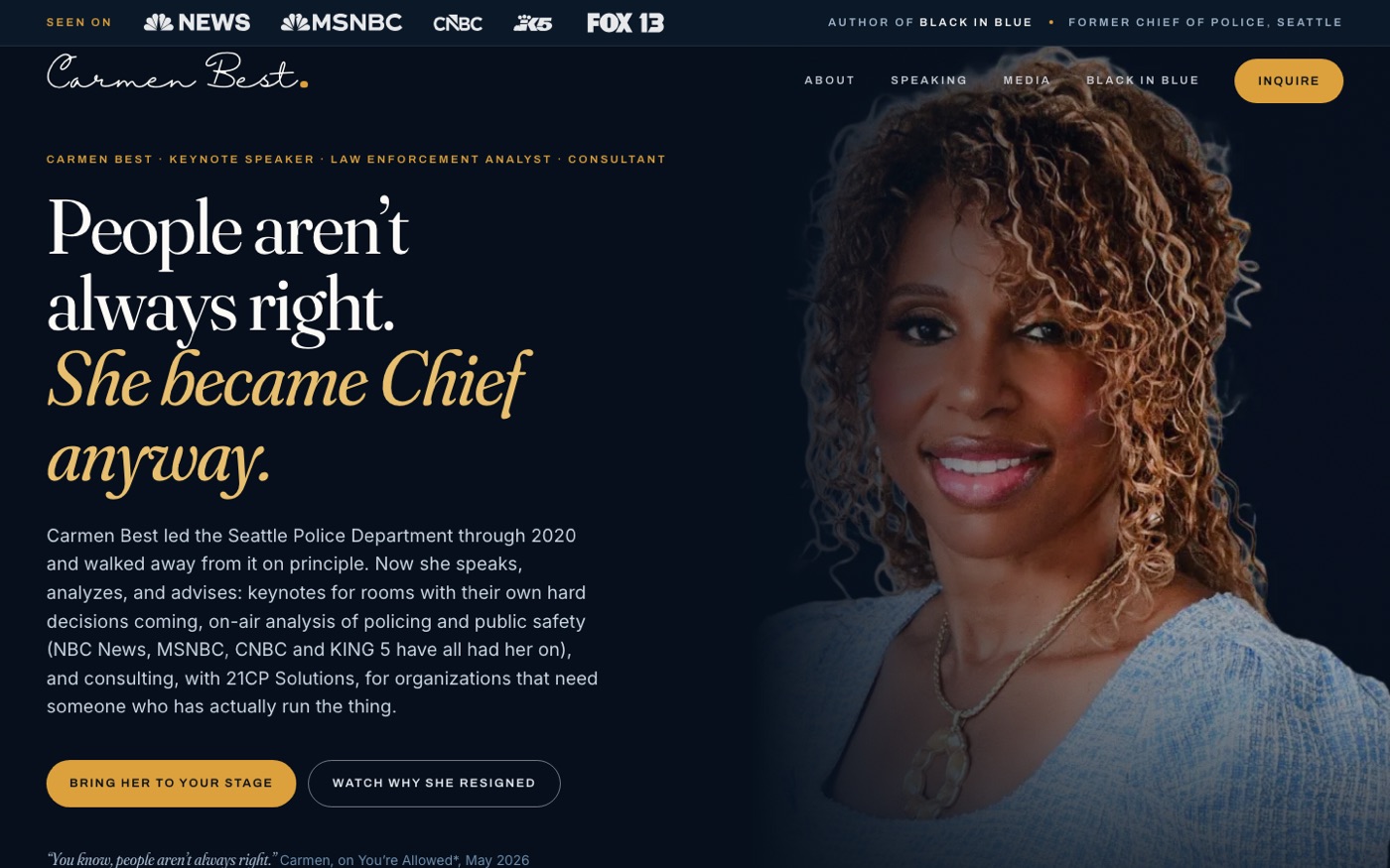 Carmen Best website